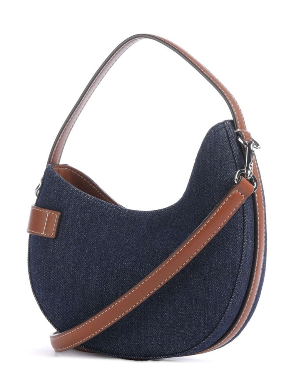 Lauren Ralph Lauren Tasha Small Shoulder Bag Canvas rinse wash denim/auren tan - Picture 2 of 10
